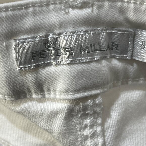 Peter Millar Karlie Stretch Sateen Pants White Women's Size 8 - Picture 3 of 6